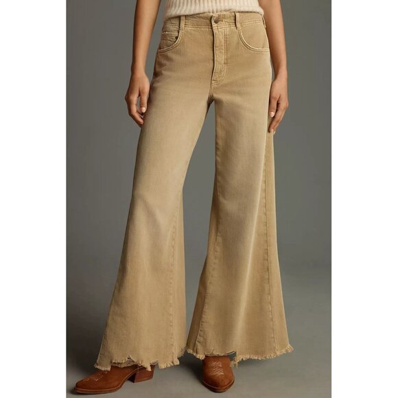 NWT Size 25 - The Adi Mid-Rise Frayed Relaxed Flare Jeans by Pilcro - Picture 2 of 15